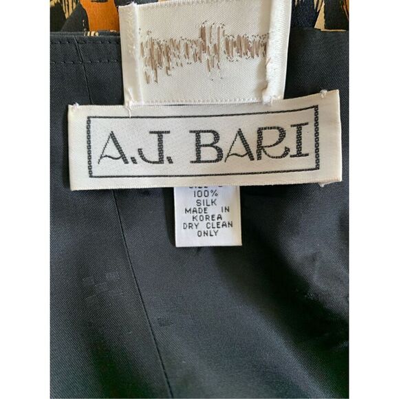 Vintage A.J. Bari for Neiman Marcus Silk Strapless Leopard Print Cocktail Dress - Picture 7 of 12